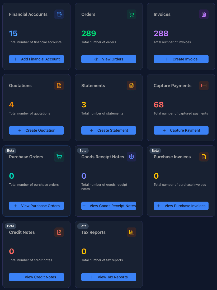 Accounting Hub screenshot
