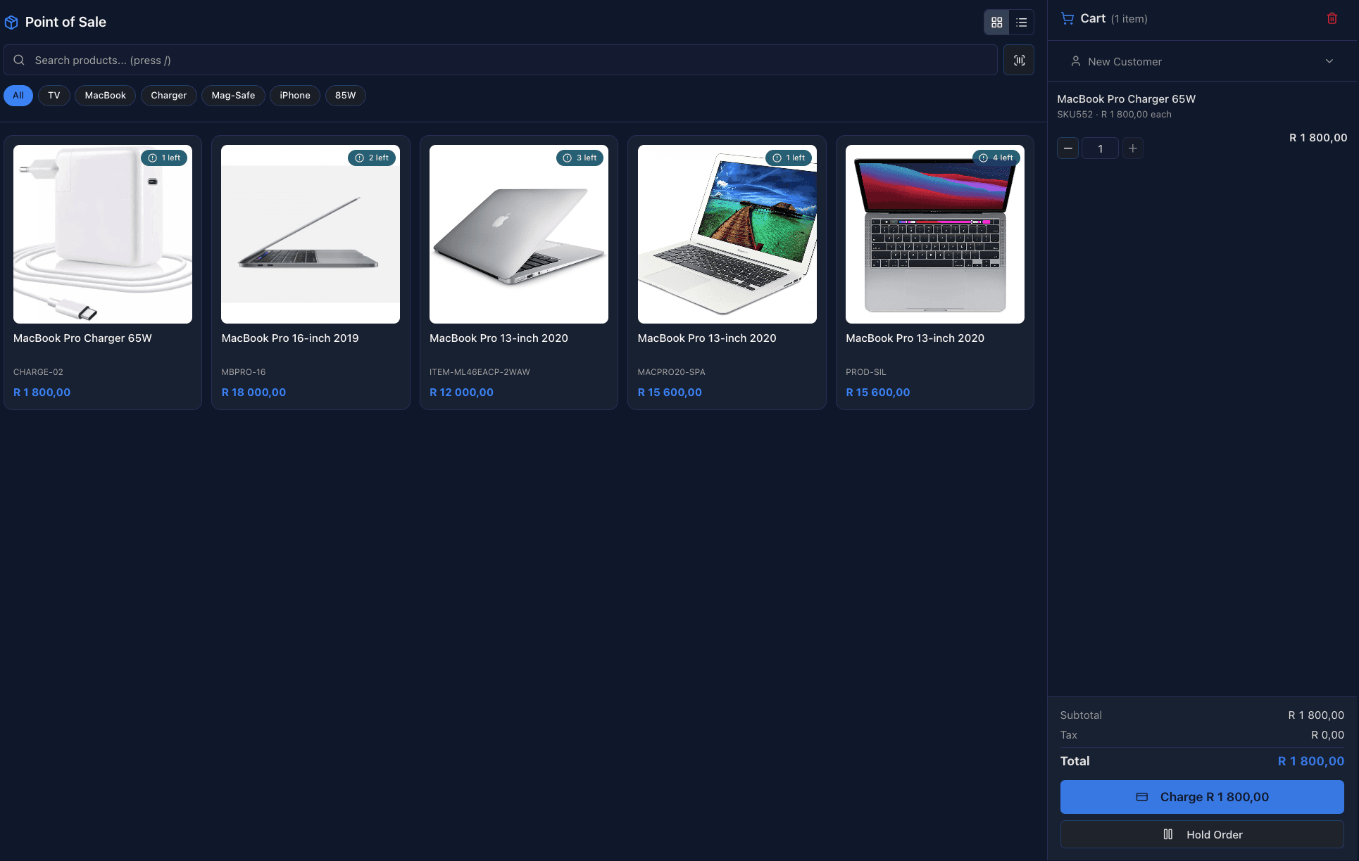 Point of Sale screenshot